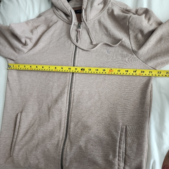 All Saints Men's Raven Zipup Hoodie sz Large - Picture 6 of 9